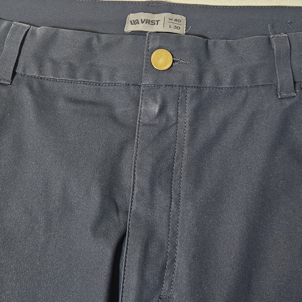VRST Pants Mens 38x27 Blue Commuter Athletic Pockets Performance Athleisure Golf